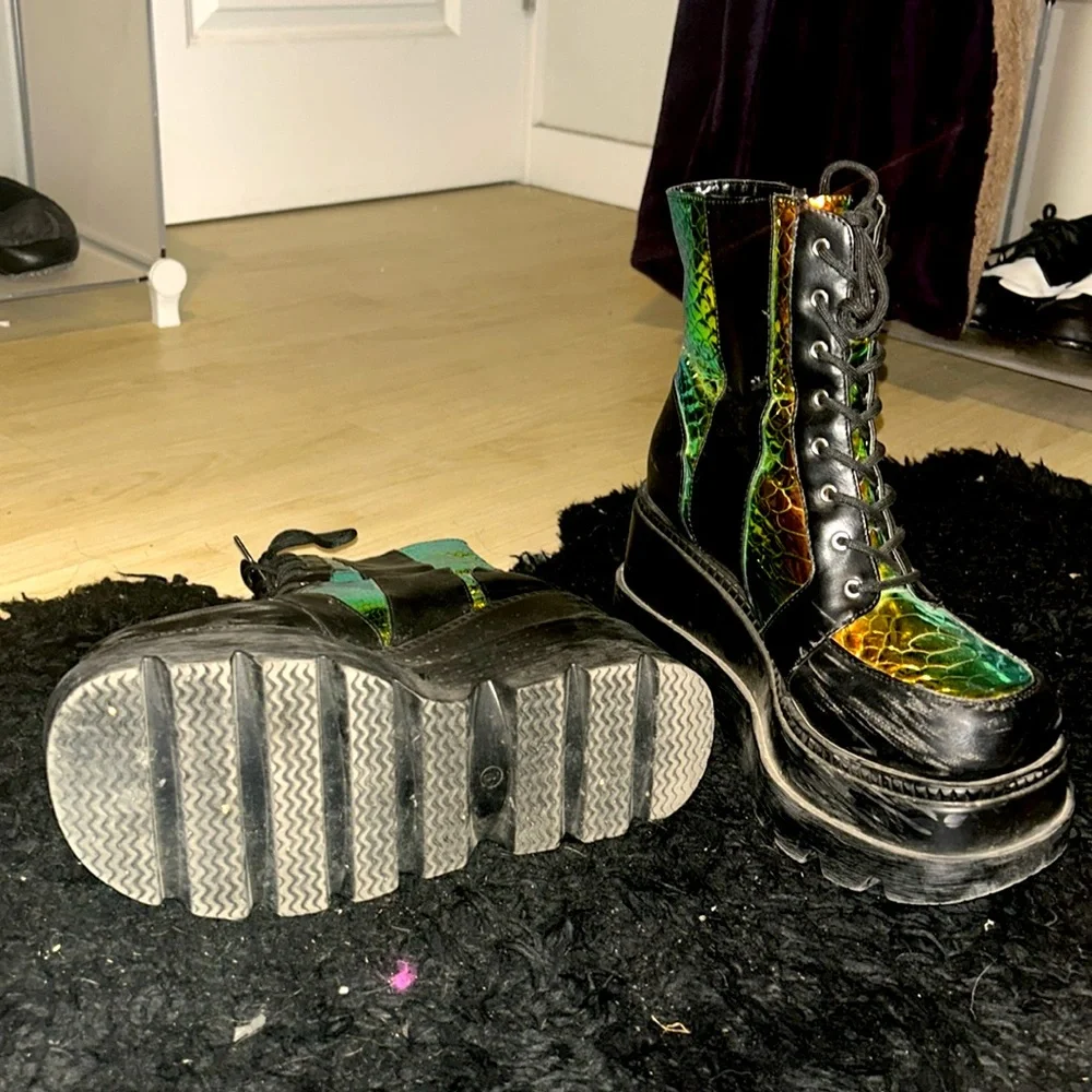 3inch Platform Rave Boots - Picture 2 of 3